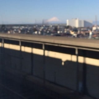 まさか新幹線から富士山が見えるとは